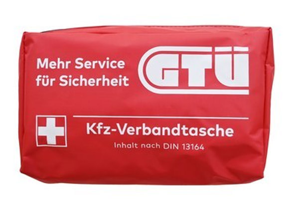 GTÜ Kfz Verbandskasten in rot GTÜ Kfz Verbandskasten in rot